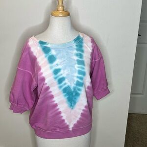 Designer Tie Dye Crew Neck Sweatshirt by NSF Women's M